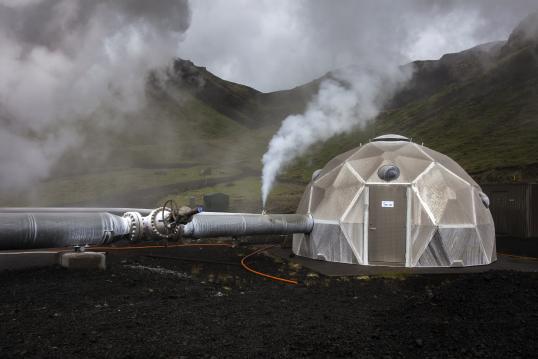 Direct air carbon capture and storage project in Iceland
