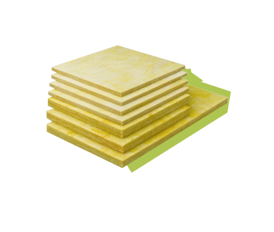 A stack of yellow insulation foam boards, used for thermal insulation in construction
